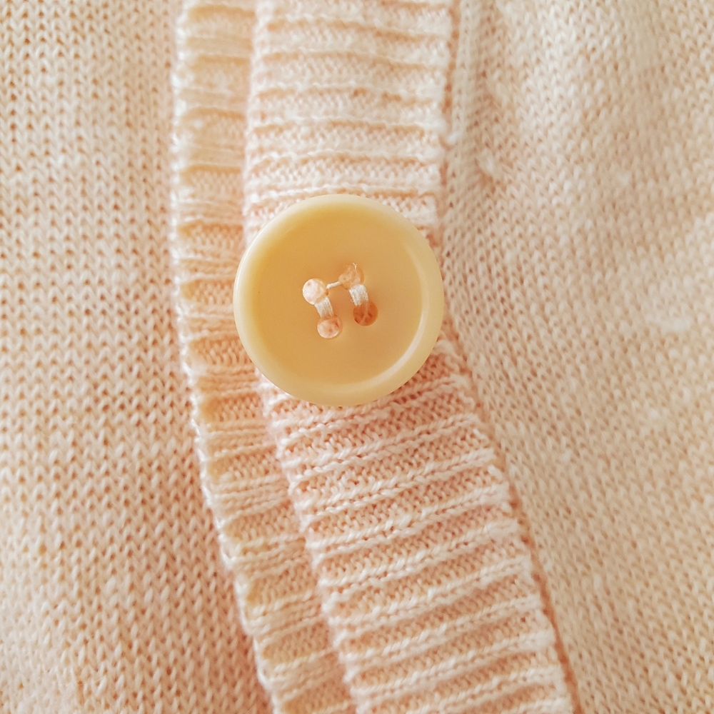 Lafayette 148 Twin Sweater Set in Orange Sherbet Color, S/M